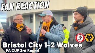 WE’RE THROUGH Bristol City 1-2 Wolves Instant Fan Reaction | FA Cup 3rd Round