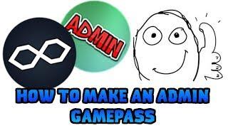 How to make ADMIN GAME PASS-Roblox-Roblox Studio