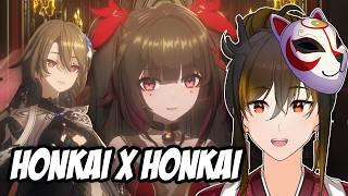 INSANE ANIMATION! Honkai Impact 3rd x Honkai: Star Rail Crossover Trailer REACTION — "Confrontation"