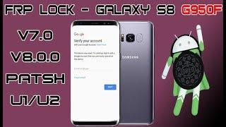 BYPASS FRP GALAXY S8 SM G950F ANDROID 8 0 0 U2 SKIP GOOGLE ACCOUNT FINAL WAYS