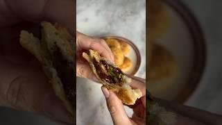 Pistachio Cream and Dark Chocolate Filled Puff Pastries - Happy Bake Day