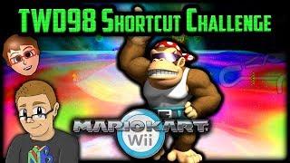 Mario Kart Wii Shortcuts - Nathaniel Bandy vs TWD98 Shortcut Challenge