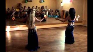 Bellydance with candles