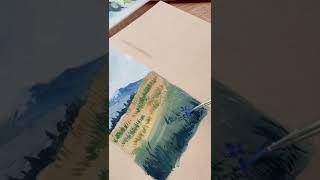 Sketchbook spread idea- Gouache painting