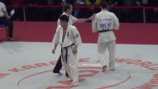 Kyokushin karate world championship-2017. Final. Victor Belyaev - Masazumi Nakayama