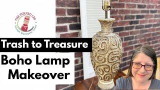 Trash to Treasure | Boho Lamp Makeover