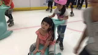 Audrey skating with cousin Connie - I am Audrey Yung 20190607