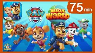 PAW PATROL RESCUE WORLD - CHASE, SKYE, MARSHALL, ZUMA, ROCKY, RUBBLE Gameplay Walkthrough