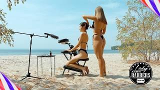 Inspiring ASMR Shoulders Massage on the Beach from Barber Lady Olga to Milena. Summer Series