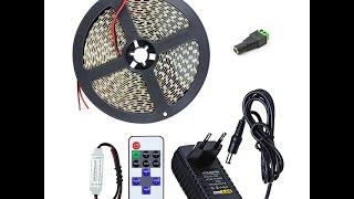 Светодиодная лента с пультом управления с алиэкспресс.LED strip with remote control with aliexpress.