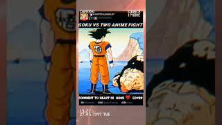 Goku Vs Two anime player are fight #trandingshorts #goku #trandinganime #trandingsong