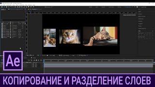 AE 2.3. Копирование и разделение слоев / Курс Adobe After Effects