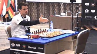 Magnus Carlsen Offers Handshake to his Invisible Opponent 