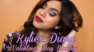 KYLIE COSMETICS Valentine's Day Makeup: Ombre Purple Smokey Eye | Kylie's Diary Palette