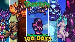 Surviving 100 Days in Terraria's Elements Awoken Mod | Full Movie