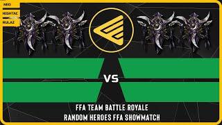 WC3 - Random Heroes Showmatch - FFA Team Battle Royale - Day 17