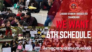 Ladakh Students Association Chandigarh peacefully organised a hunger strike in Chandigarh.