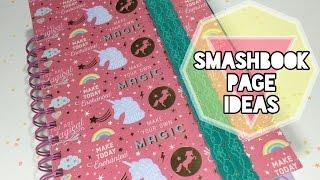 Cute Smashbook Page Ideas // Unicorn & Mermaid Books for sale | I'm A Cool Mom