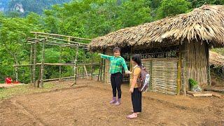 She completed the kitchen frame for her Dream House and began living in the woods with her daughter
