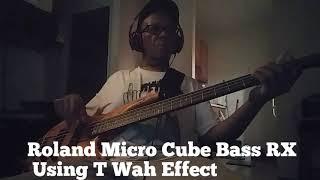 Roland Micro Cube Bass RX Demo: Using T Wah Effect