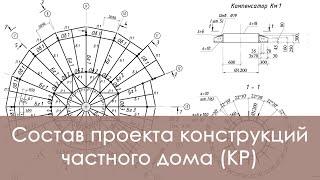 Пример проекта конструкций дома - раздел КР - конструктивные решения