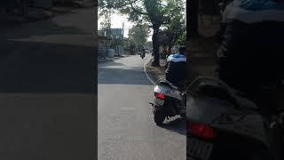 Scooty training time only 4th  day driving very nice ️