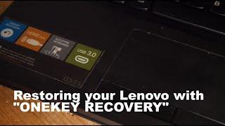 Lenovo OneKey Recovery - How To Recover Windows (Lenovo G505)