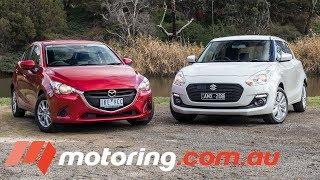 2017 Mazda2 vs Suzuki Swift | motoring.com.au