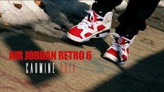 Jordan Retro 6 Carmine On-Foot 2014