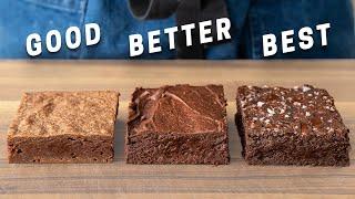 Fudgy Brownies 3 Ways