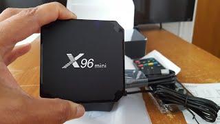 4K Android TV Box X96 Mini, unboxing & connecting to television