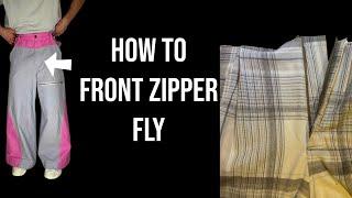 HOW TO DRAFT AND SEW A FRONT ZIPPER FLY (THE UPCYCLE WAY)