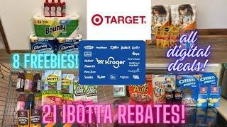 All digital Target and Kroger haul! 8 freebies! 21 Ibotta rebates! Cheap groceries!