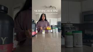 Here is my current morning routine with my wellness supplements I take! #wellness #morningroutine