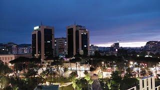 Tirana (Albania) at night 4K