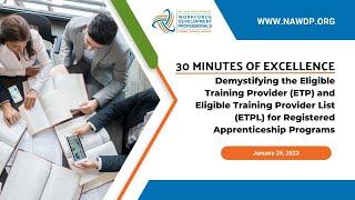 Demystifying the Eligible Training Provider List (ETPL) for Registered Apprenticeship Programs