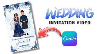 Wedding Invitation Video Editing For Canva || Diy Wedding Invitation In 5 Minutes || Rc Editing Club