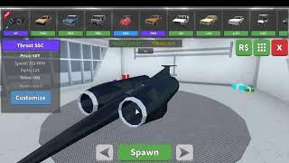 New 760+ MPH "Thrust SSC" in Car Crushers 2 [Roblox]