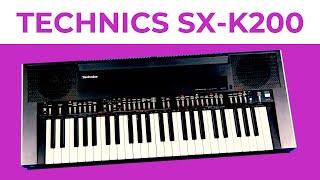 Technics SX-K200 keyboard demo