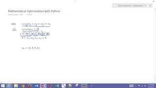 Mathematical Optimization with Python