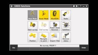 GNSS Functions Screen in Trimble Access