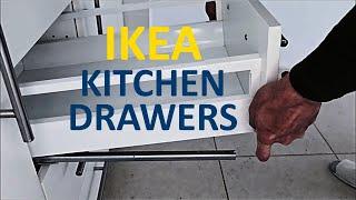 How to remove Ikea kitchen drawer | disassemble drawer front