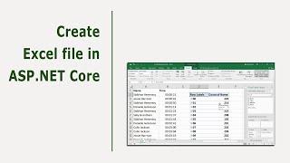 Create Excel file in ASP.NET Core