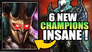  6 NEW CHAMPIONS LOOK GREAT !  Coming To Raid Shadow Legends (Test Server)