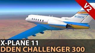 #THUNDERWINGS, DDen Challenger 300 v2, PilotEdge ️ 2018-02-11