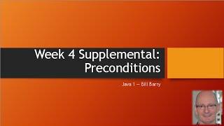 Java1-04supp - Preconditions