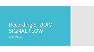 Recording Studio vs Desktop Signal Flow
