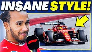 Lewis Hamilton’s INSANE Driving Style With SF-25 LEAVES Charles Leclerc SPEECHLESS!