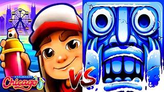 Subway Surfers Chicago VS Temple Run Frozen Shadows Соревнование Tricky VS Guy Dangerous