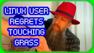 Linux User Regrets Touching Grass